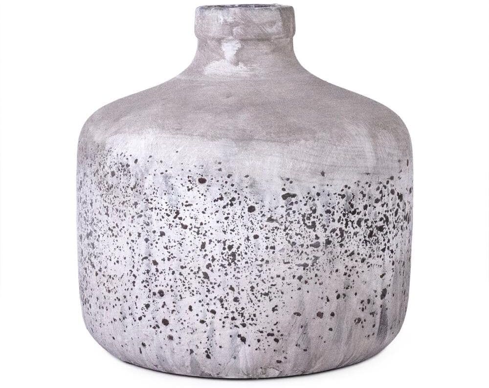 Zentique Distressed Grey Wash Pottery (5914L A344)