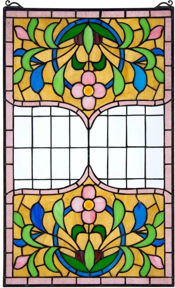 Design Toscano Eaton Place Tiffany-Style Stained Glass Window Panel