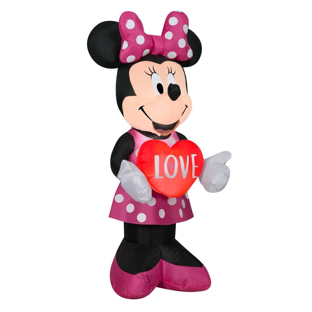 National Tree Company 42 in. Inflatable Valentine's Minnie Mouse