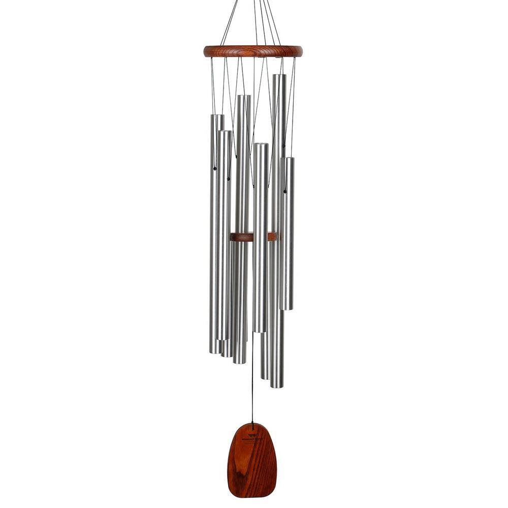 WOODSTOCK CHIMES Signature Collection, Latin Trio, 40 in. Mexican Mariachi, Silver Wind Chime LTMM