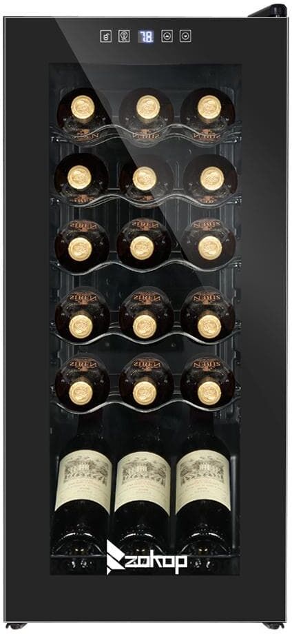 Winado 13.8 in. 18-Bottle Compressor Freestanding Wine and Beverage Cooler