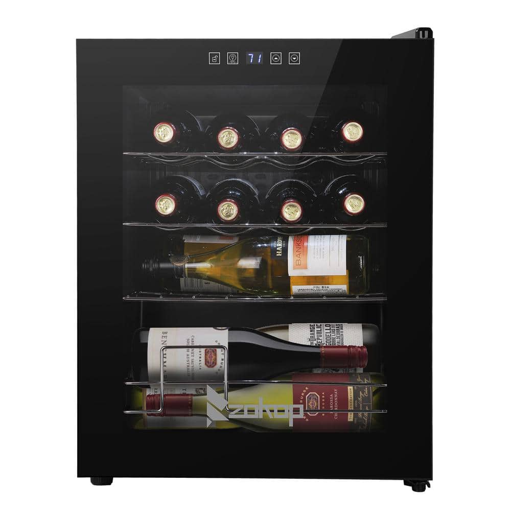 Winado 17 in. 16-Bottle Compressor Freestanding Wine and Beverage Cooler