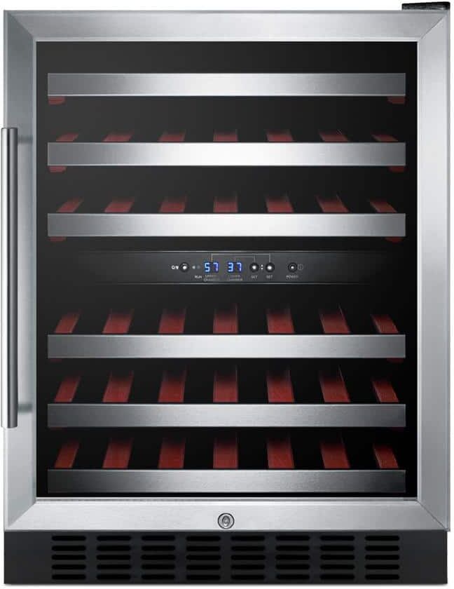 Summit Appliance 46-Bottle Dual Zone Built-In Wine Cellar