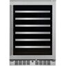 Titan Transcend 24 in. 54-Bottle Seamless Stainless Steel Single Door Single Zone Built-In Wine Cooler