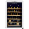 Unique Classic Retro 21 in. 28-Bottle Single Zone Retro Free Standing Wine Cooler in Marshmallow White