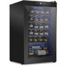 Schmecke 24-Bottle Wine Cooler, Cellar Cooling Unit in Black, Freestanding Wine Fridge with Lock