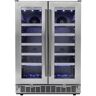 Silhouette Professional 19.44 in. 38-Bottle Freestanding Dual-Zone Wine Cooler