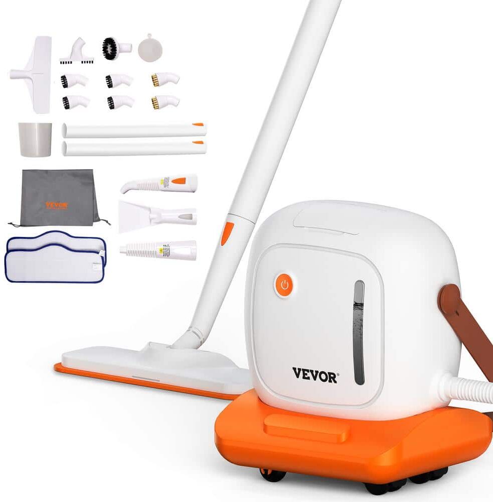 VEVOR Steam Cleaner for Home Use Portable Steam Cleaner 45 oz. Tank and 16.4 ft. Power Cord for Deep Cleaning