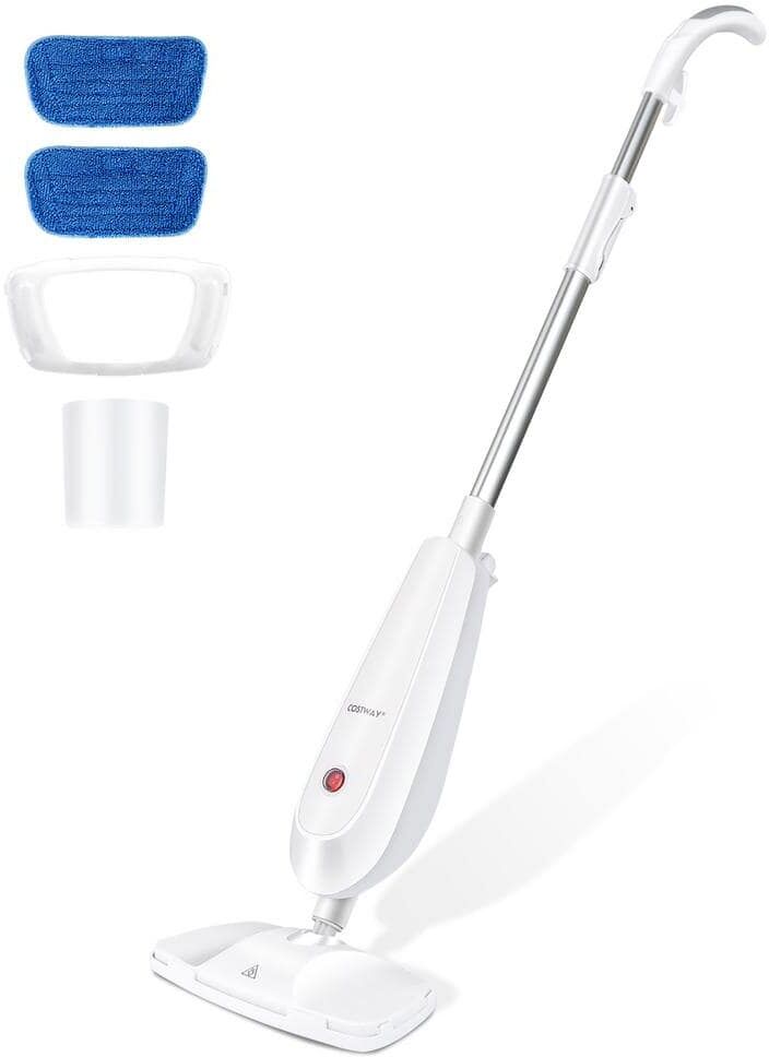 Costway 1100-Watt Electric Steam Mop Floor Steam Cleaner with Water Tank for Hardwood Carpet