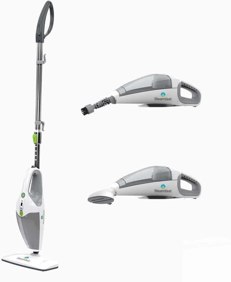 SteamFast SF-295 3-in-1 Steam Mop, Handheld Steam Cleaner and Fabric Steamer