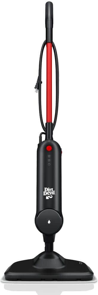 Dirt Devil Corded Steam Mop for Hard Floors, Hard Floor Steam Cleaner with Steam Water and Microfiber Mop Pad in Black, WD20000