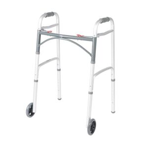 Drive Medical PreserveTech Deluxe Two Button Folding Walker with 5 in. Wheels