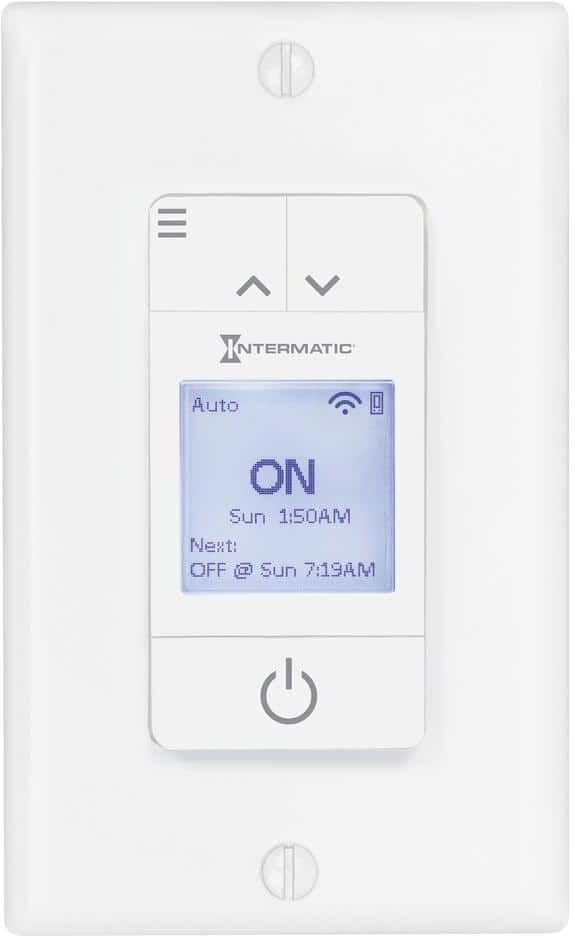 Intermatic ASCEND Smart Wi-Fi 15A 7-Day LED, Switch/Timer, No Hub Required, Works with Alexa, Google Assistant