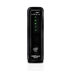 ARRIS SURFboard SBG10 DOCSIS 3.0 Cable Modem and Wi-Fi Router, Black