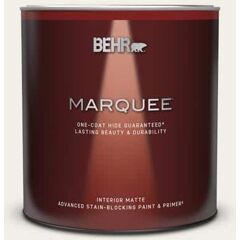 BEHR MARQUEE 1 qt. #T11-13 Fuji Snow Matte Interior Paint & Primer