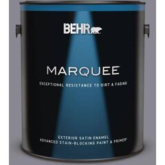 BEHR MARQUEE 1 gal. #N550-5 Box Office Satin Enamel Exterior Paint & Primer