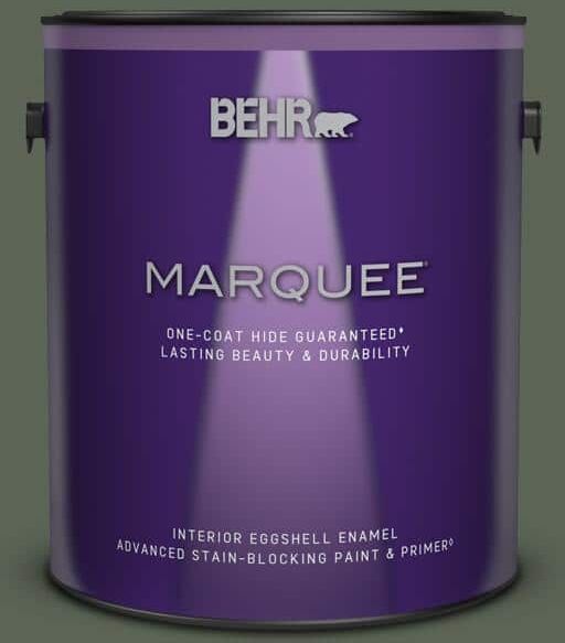 BEHR MARQUEE 1 gal. #T13-16 Pine Cone Pass Eggshell Enamel Interior Paint & Primer