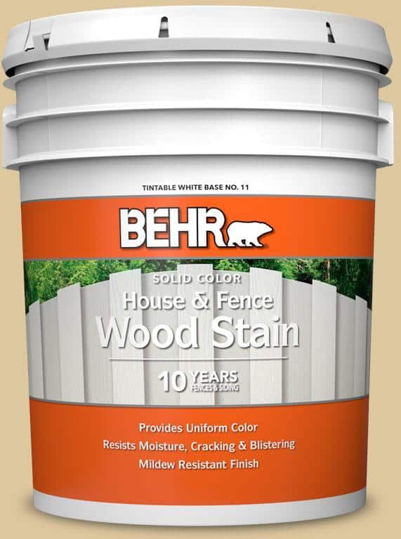 BEHR 5 gal. #360E-3 Winter Garden Solid Color House and Fence Exterior Wood Stain