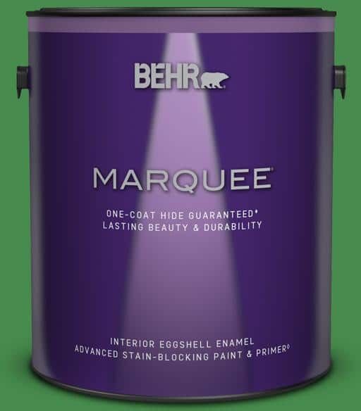 BEHR MARQUEE 1 gal. #MQ4-48 Planet Green One-Coat Hide Eggshell Enamel Interior Paint & Primer