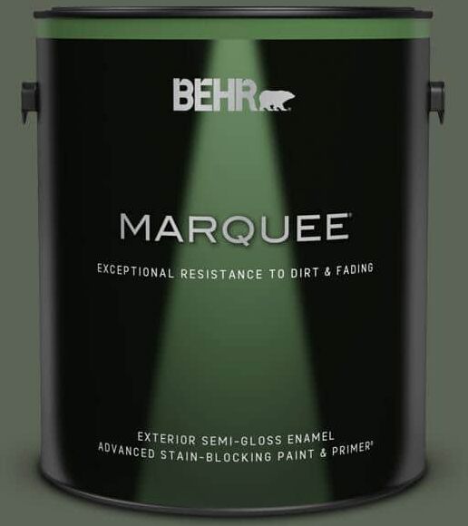 BEHR MARQUEE 1 gal. #T13-16 Pine Cone Pass Semi-Gloss Enamel Exterior Paint & Primer