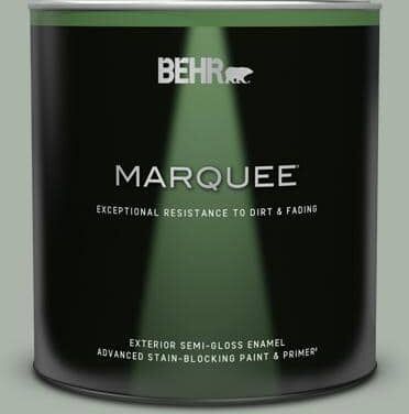 BEHR MARQUEE 1 qt. #BXC-38 Alpine Air Semi-Gloss Enamel Exterior Paint & Primer