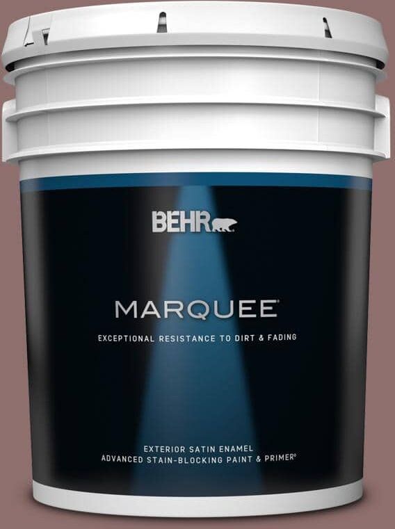 BEHR MARQUEE 5 gal. #MQ1-47 Touch of Class Satin Enamel Exterior Paint & Primer