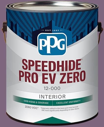 Speedhide Pro EV Zero 1 gal. PPG1177-6 Grape Jelly Eggshell Interior Paint