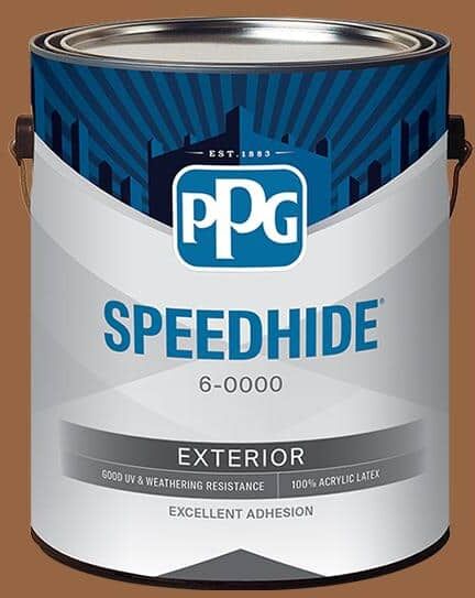 SPEEDHIDE 1 gal. PPG1070-7 Cinnamon Stick Satin Exterior Paint