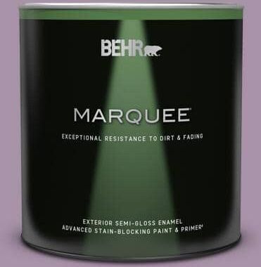 BEHR MARQUEE 1 qt. #670D-5 Garden Flower Semi-Gloss Enamel Exterior Paint & Primer