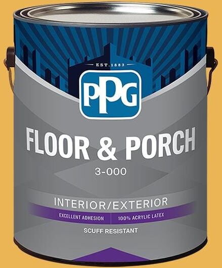 1 gal. PPG17-19 Oro De Maya Satin Interior/Exterior Floor and Porch Paint