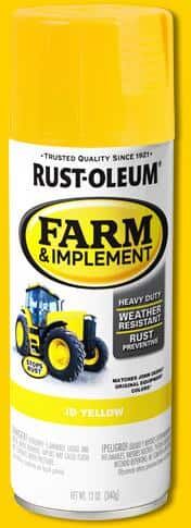 Rust-Oleum 12 oz. Farm & Implement J.D. Yellow Gloss Enamel Spray Paint (6-Pack)