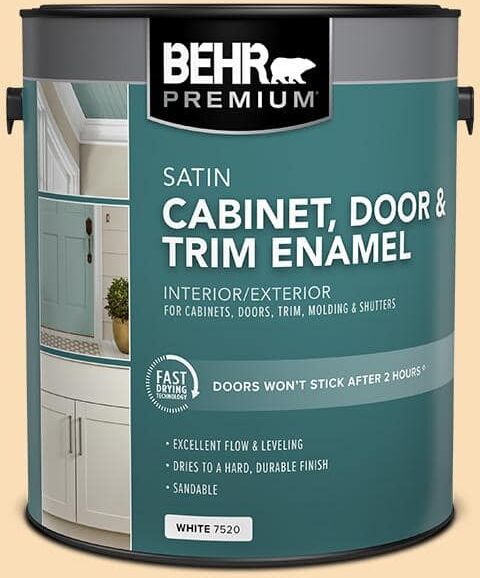 BEHR PREMIUM 1 gal. #M260-3 Time Out Satin Enamel Interior/Exterior Cabinet, Door and Trim Paint