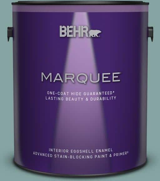 BEHR MARQUEE 1 gal. #PPU13-08 Venus Teal One-Coat Hide Eggshell Enamel Interior Paint & Primer