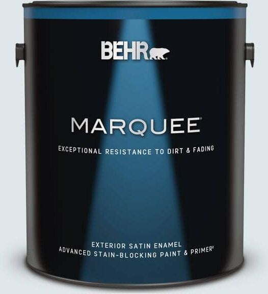 BEHR MARQUEE 1 gal. #570E-1 Glass Bead Satin Enamel Exterior Paint & Primer