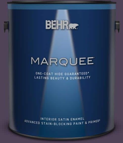 BEHR MARQUEE 1 gal. #S-H-660 Blackberry Harvest Satin Enamel Interior Paint & Primer