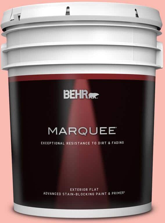 BEHR MARQUEE 5 gal. #150A-3 Mixed Fruit Flat Exterior Paint & Primer