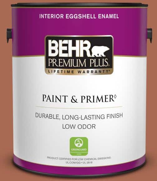 BEHR PREMIUM PLUS 1 gal. #220D-7 Mojave Sunset Eggshell Enamel Low Odor Interior Paint & Primer