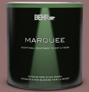 BEHR MARQUEE 1 qt. #MQ1-47 Touch of Class Semi-Gloss Enamel Exterior Paint & Primer