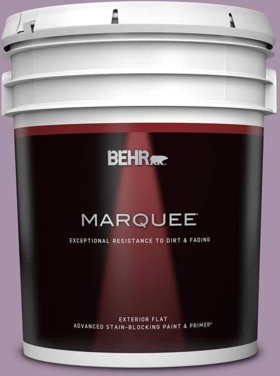 BEHR MARQUEE 5 gal. #670D-5 Garden Flower Flat Exterior Paint & Primer