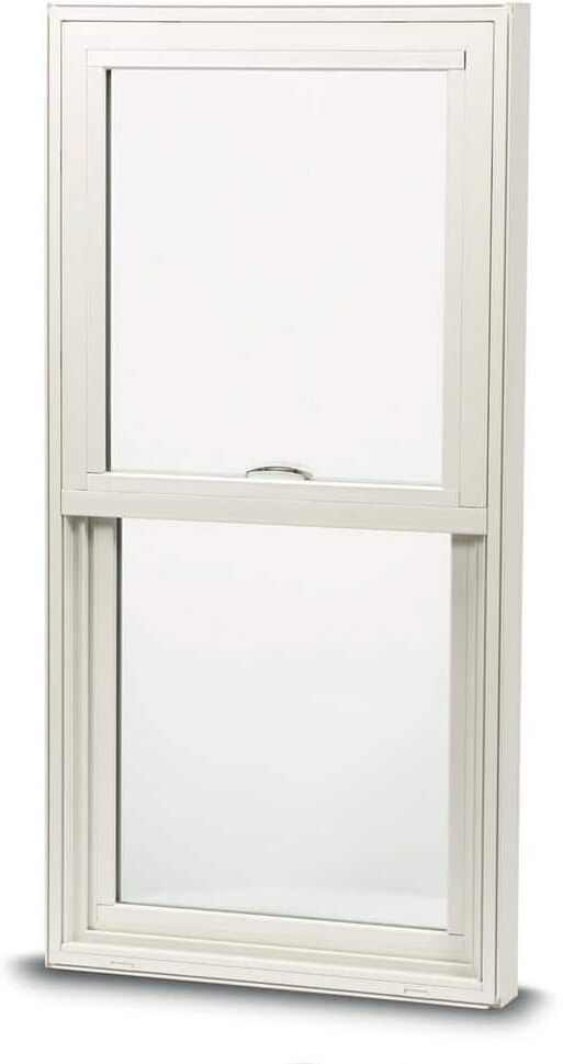 Andersen 36 in. x 38 in. 100 Series White Single Hung Insert Replacement Composite Window with Low-E Glass, White Int & Hardware