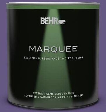 BEHR MARQUEE 1 qt. #640B-7 Berry Jam Semi-Gloss Enamel Exterior Paint & Primer