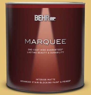 BEHR MARQUEE 1 qt. #370D-5 Summer Field Matte Interior Paint & Primer