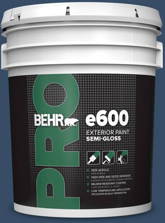 BEHR PRO 5 gal. #HDC-FL14-12 Rain Boots Semi-Gloss Exterior Paint