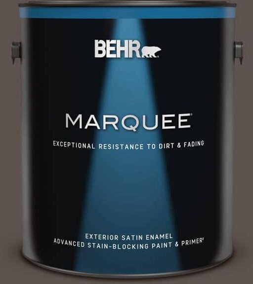 BEHR MARQUEE 1 gal. #MQ2-54 Gardeners Soil Satin Enamel Exterior Paint & Primer