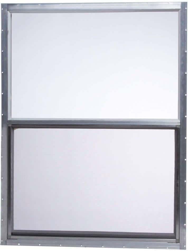 TAFCO WINDOWS 30 in. x 40 in. Mobile Home Single Hung Aluminum Window - Silver