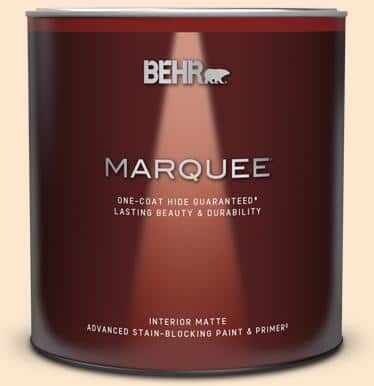 BEHR MARQUEE 1 qt. #M240-1 Bay Scallop Matte Interior Paint & Primer