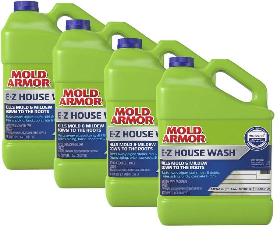 Mold Armor 1 Gal. E-Z House Wash Mold and Mildew Remover (4-Pack)