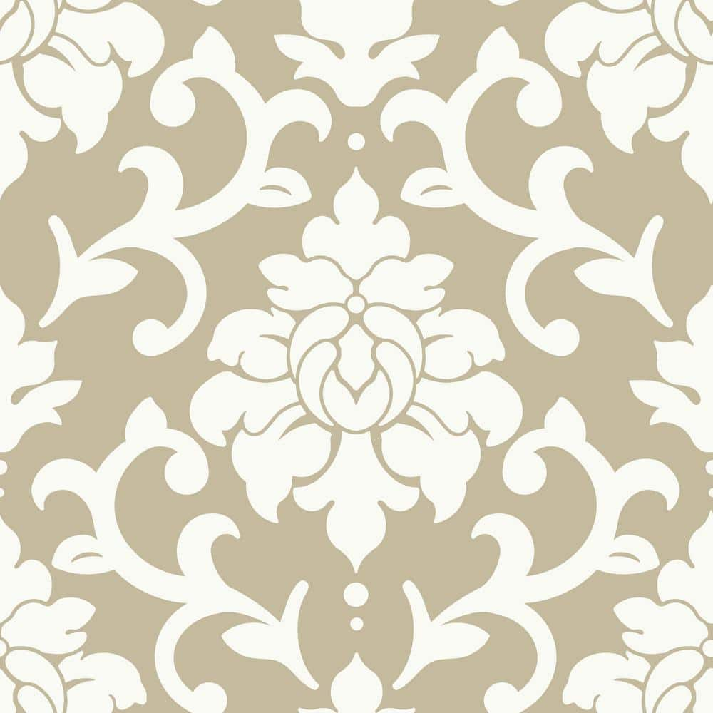 RoomMates Gold Damask Peel and Stick Wallpaper (Covers 28.18 sq. ft.)