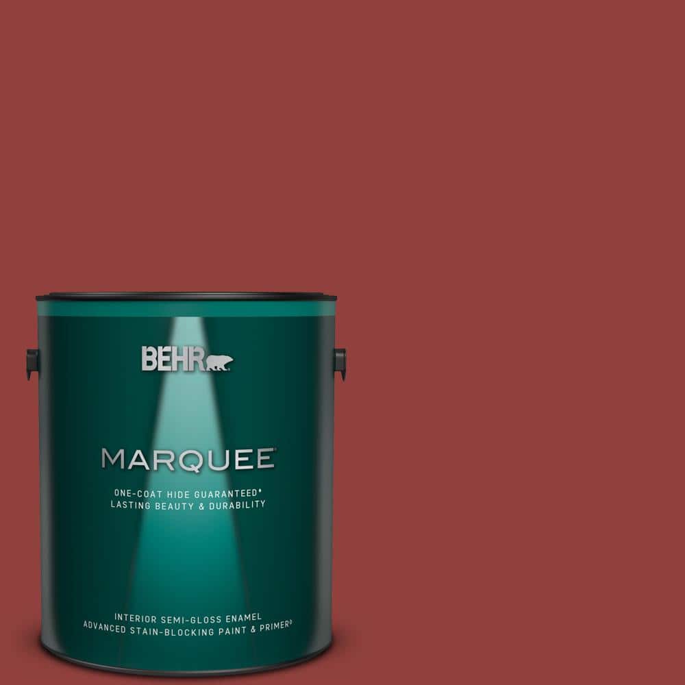 BEHR MARQUEE 1 gal. #PPF-40 Rocking Chair Red Semi-Gloss Enamel Interior Paint & Primer