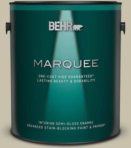 BEHR MARQUEE 1 gal. #PPU9-19 Organic Field Semi-Gloss Enamel Interior Paint & Primer